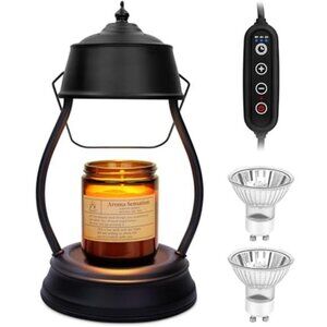 Candle Warmer Lamp Dimmable Lantern with Timer Wax Melt for Jar Candles